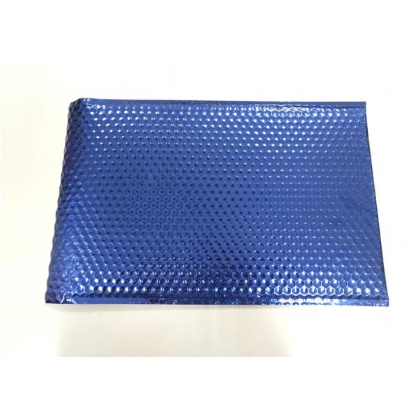 Navy Blue Metallic Bubble Mailers Postage Padded Envelope For Courier Packaging