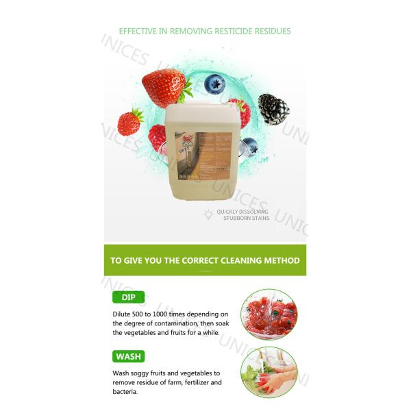 Food Safe Chlorinated Disinfectant , Fruit And Vegetable Disinfectant