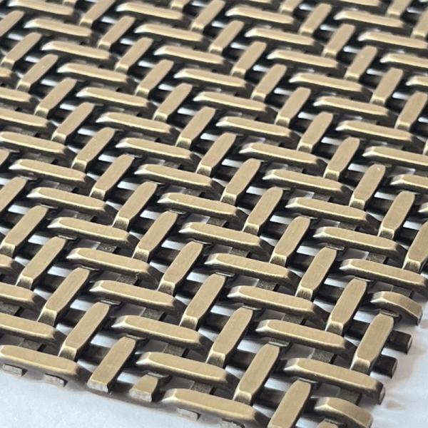 SS304 Woven Wire Mesh For Kitchen Furniture Door Balustrade