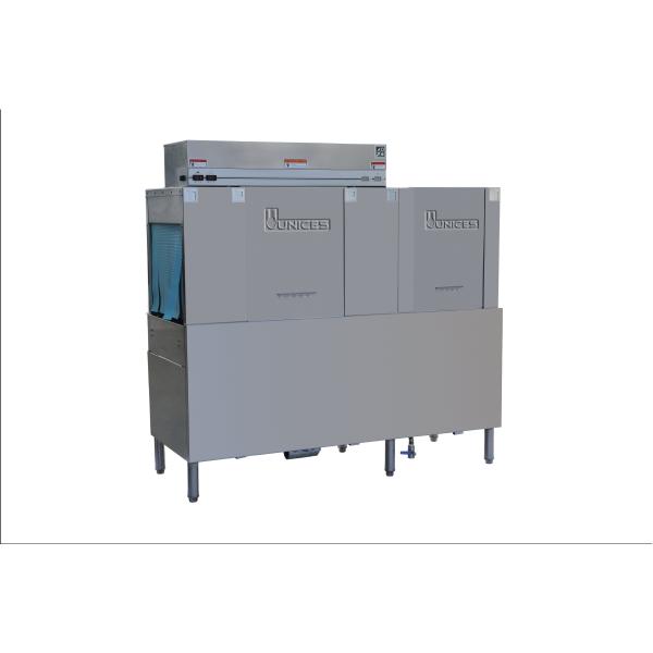 High Efficiency Kitchen Dishwashing Equipment Plain View Digital Display Temperature