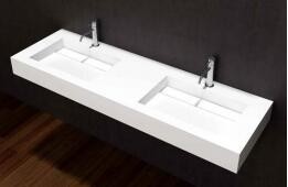 Elegant Look Wall Hung Basin  Non Porous Corner Wall Mount Sink