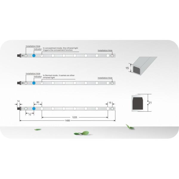Blanking Anti Smashing Safety Light Curtain For Industrial Gate Automatic Door
