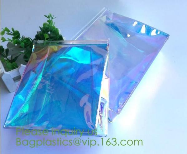 clear PVC Carry-all Set Bag makup artist make up tool organizer bag with front tissue pocket,Ladies girls beauty travel