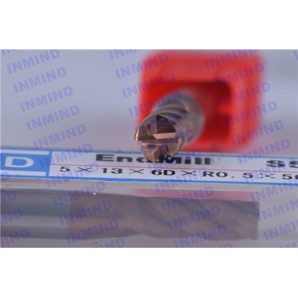 4 - 20 mm Diameter Corner Rounding End Mills , Carbide Corner Rounding End Mill Tools