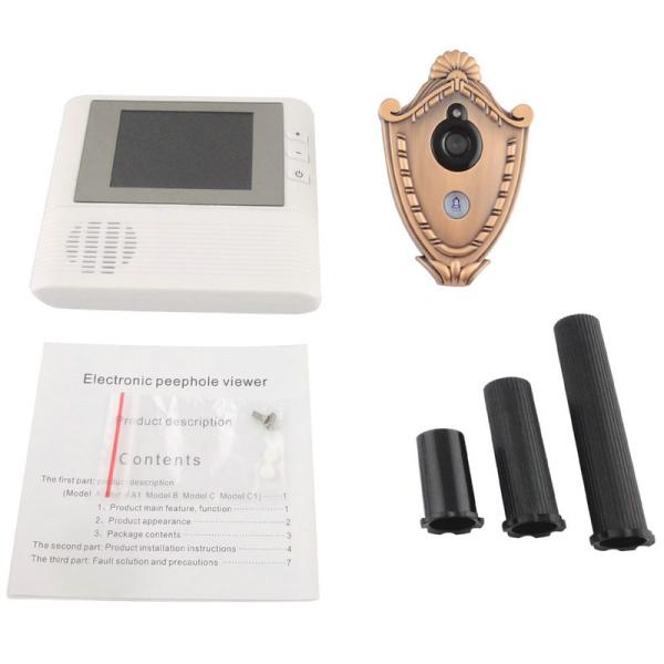 2.8 LCD Screen Digital Door Peephole Viewer Camera IR LED Night Vision Home Security Door Eye Electronic Doorbell Alarm