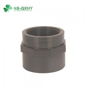 Cheap Gray UPVC Female Adaptor DIN Standard Pn16 Socket Size 20mm-110mm Customized Request for sale