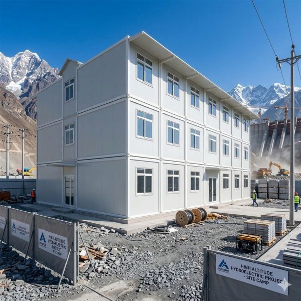 Detachable Container House for Hydropower Sites | Alpine Engineering Camp