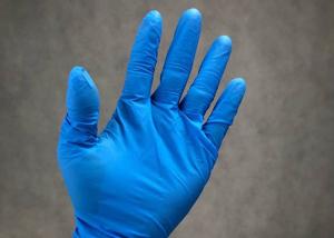 Cheap Bodyguards Clear Vinyl Nitrile Medical Examination Gloves / Blue Nitrile Exam Gloves for sale