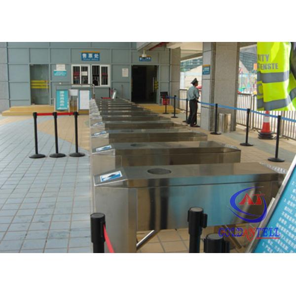 Ticket management Barcode Reader turnstile entry systems with integrated Touch Screen