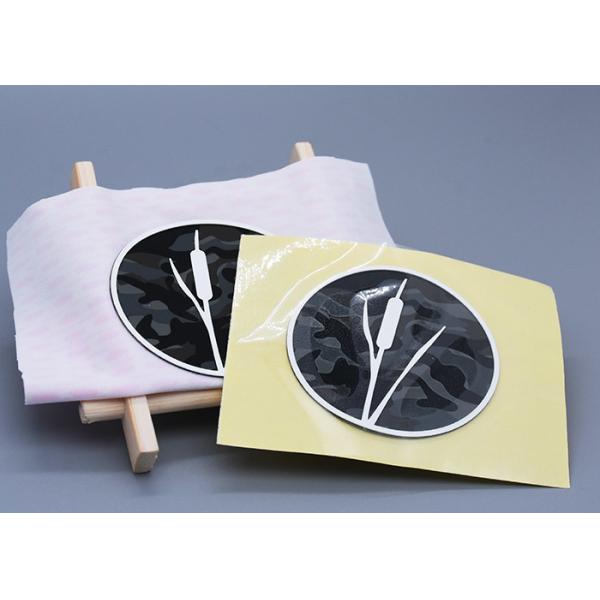 2D / 3D Raised Logo 1.0mm Custom Silicone Heat Transfer Labels For Garments