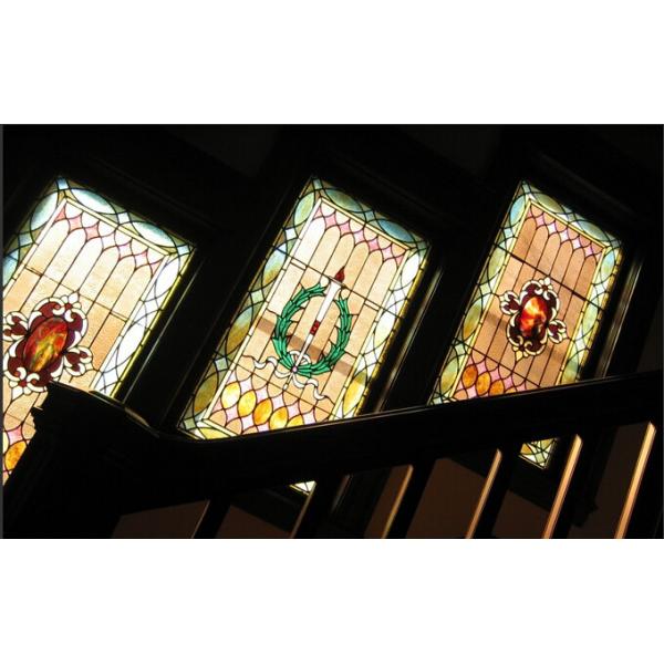 Triple Glazed 1 Antique Leaded Stained Glass Windows Thickness Patina Victorian