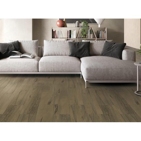 Easy Clean Wood Look Porcelain Tile Coffee Color  Wood Look Ceramic Floor Tile 150x900mm Size