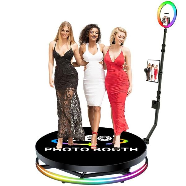 25CM Platform Height 360 Photobooth with Automatic Video Machine and Professional Design