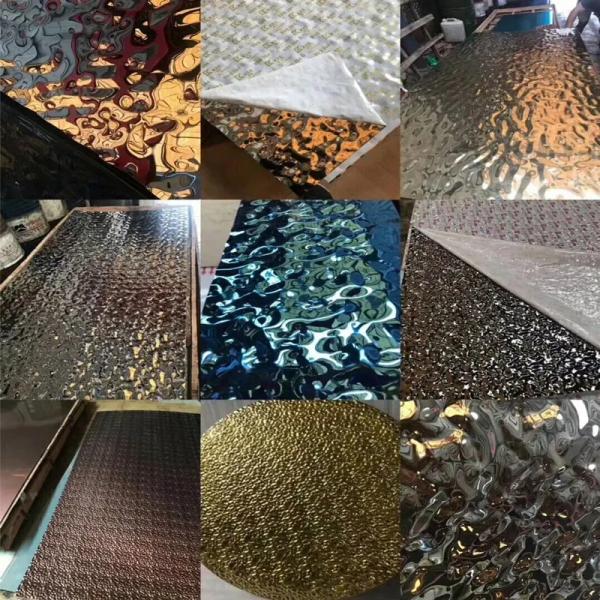 304 201 316 Stainless Steel Decorative Plate Embossed Hammer Decorative Wall