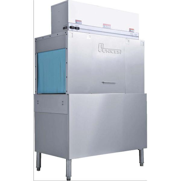 Auto - Stop Kitchen Dishwashing Equipment , Single Tank Conveyor Dishwasher