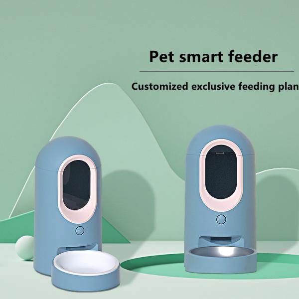 Stainless Steel Intelligent Pet Feeder Timing Quantitative Dual Purpose Moisture Proof