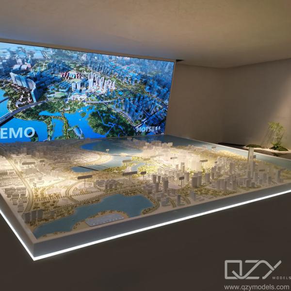 Landscape Design Master Plan Model Acrylic Architectural 1/600 Xiamen Wetland Park TOD