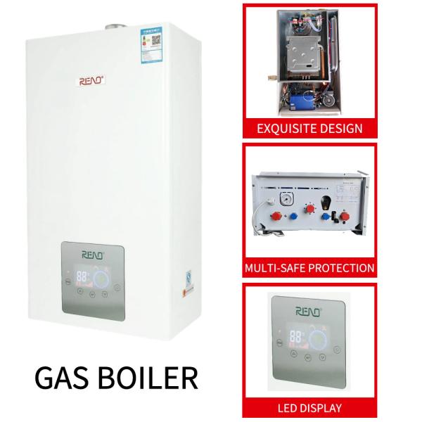 Gas Wall Hanging Furnace  Light Gree  Stainless Steel Shell  Heating And Bathing Function Boiler
