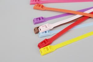 China 8*350mm red blue yellow pink orange color plastic playground equipment cable ties accessories on sale