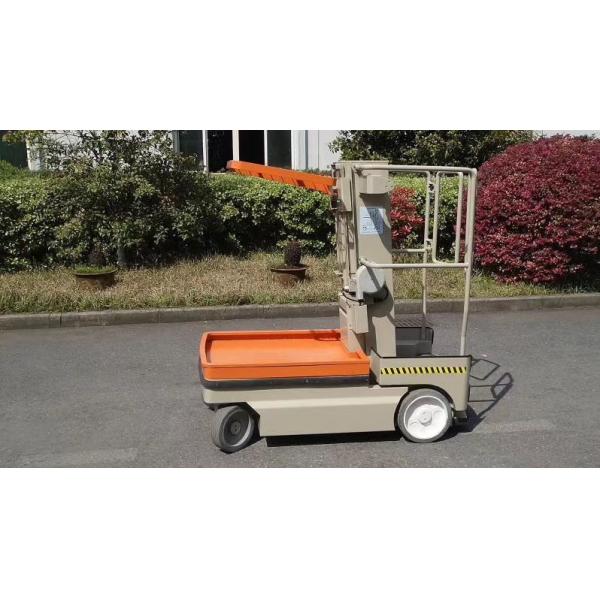 Vertical Mast Type One Man lift Electric Aerial Work Platform Order Picker For Warehouse