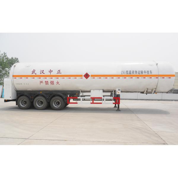 Lpg Transport Semi Trailer Heat Insulation , Tri Axle Trailer
