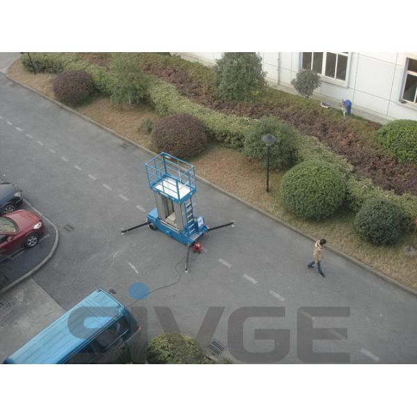 Motor Driven Aluminum Work Platform 16m Multi Mast For One Man 160 kg Load Capacity
