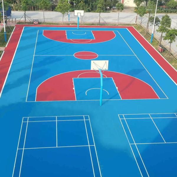 UV Resistant PU Sports Flooring Cushioning Eco Friendly
