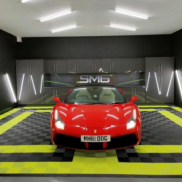 Water Resistant 18mm Polypropylene Garage Floor Tiles For Gyms And Workshops