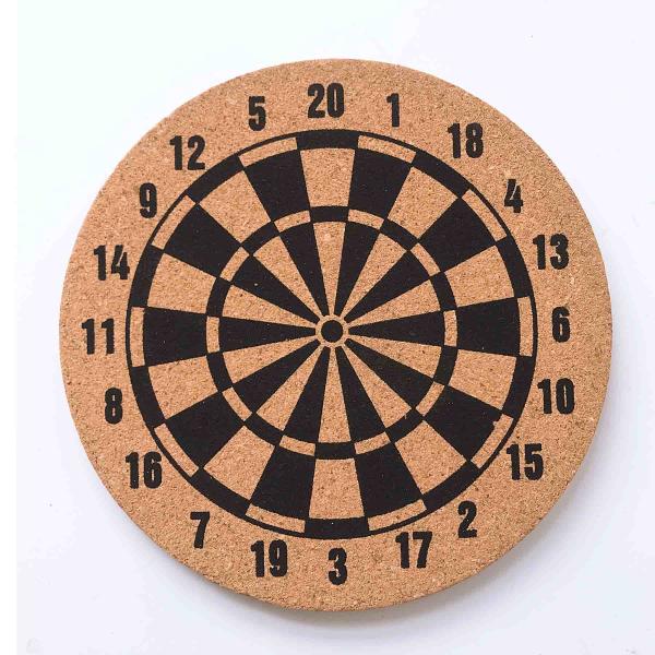 BSCI Durability Cork Dart Board Backboard Wall Protector Dia12'' 17''