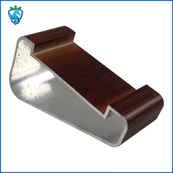 Solid Wood Handrail Aluminum Profiles Luxury Villa Curved Spiral Staircase