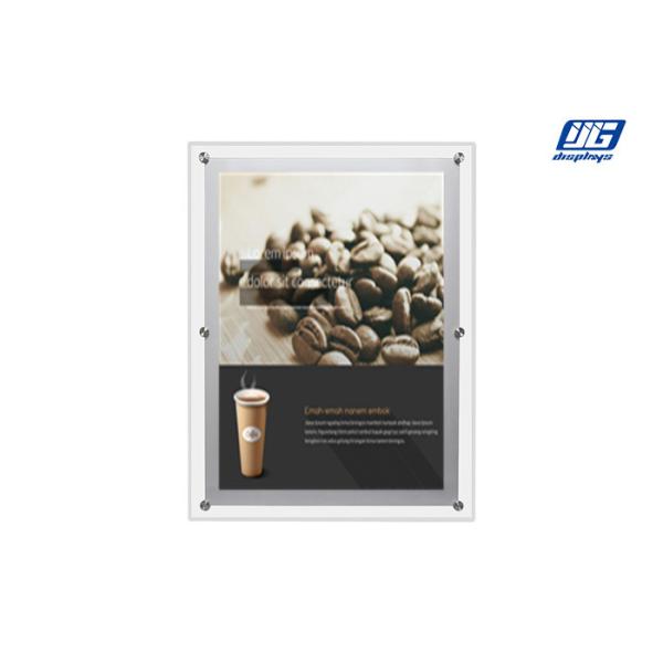 Single SideCrystal LED Light Box 11W , A1 Acrylic Led Light Box Wall Mounted