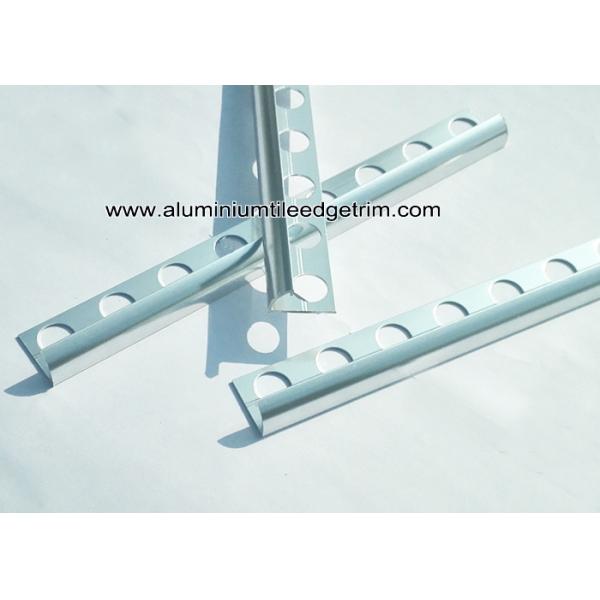 10mm Chrome Quadrant Aluminium Tile Edge Trim Around Window / For Bathroom Tiles