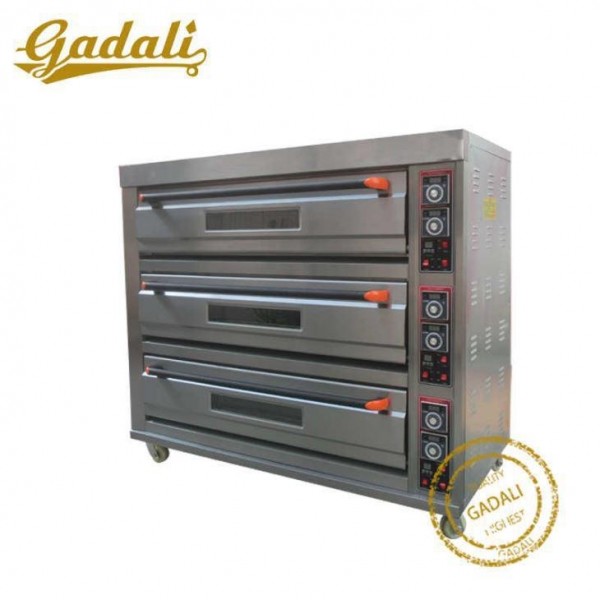 3 Decks 9 Trays Electric Bakery Oven Digital Control