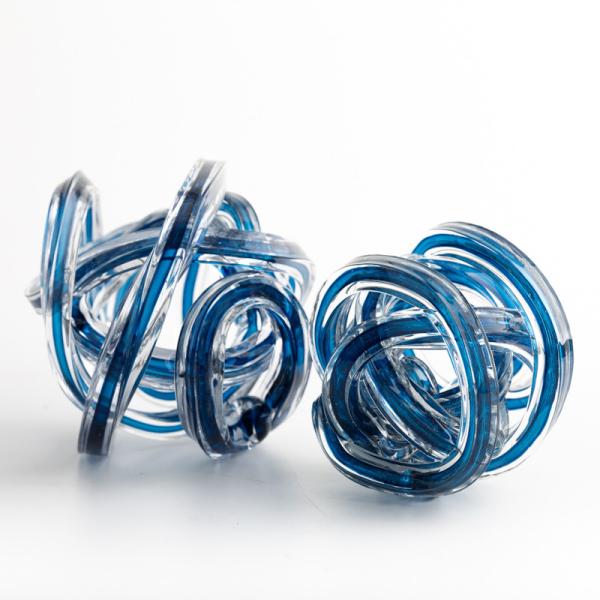 Table Crafts Glass Twist Ball 100mm Home Decor Sculptures