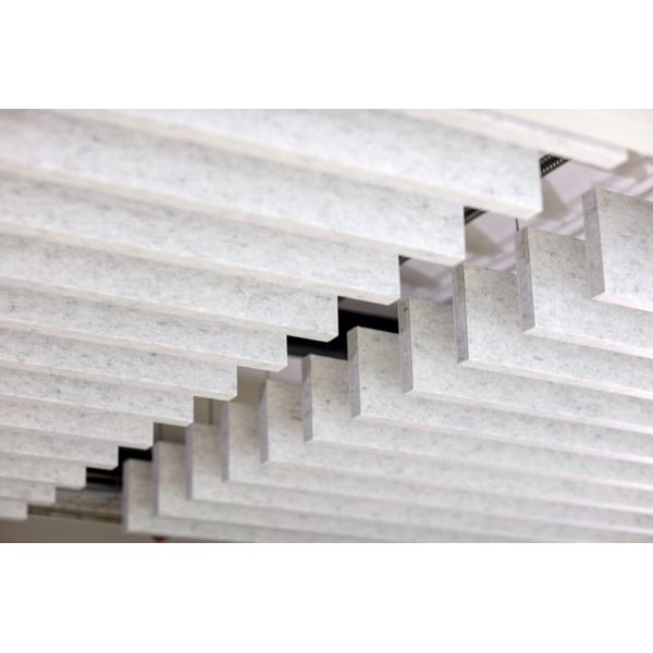 Suspended Mineral Fiber Acoustic Ceiling Baffles Eco Friendly