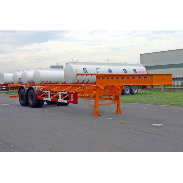 Extendable Two Axles 20 / 30ft Gooseneck Container Semi Trailer Chassis