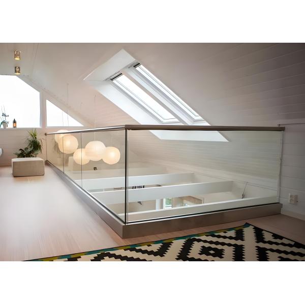 Weatherproof Aluminum Glass Staircase Fence ISO9001 Certified