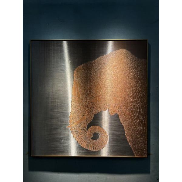Custom Copper Mesh Art for Metallic Wallpaper / Metallic Painting