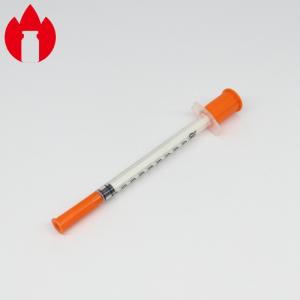 Cheap 1ml Injectable Insulin PP Plastic Medicine Syringe Single Use for sale