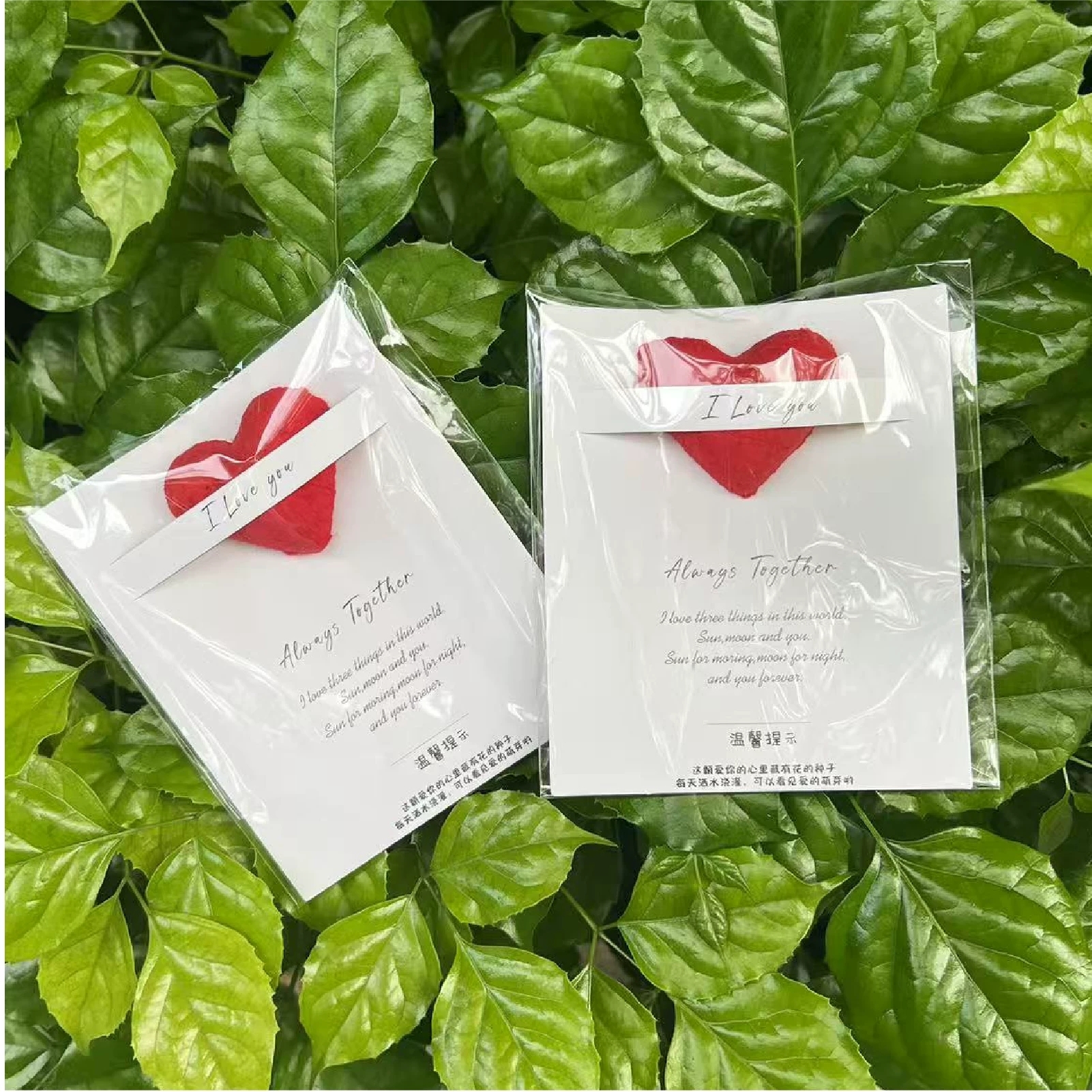 Plantable Seed Paper Cards With 3D Botanical Shapes For Romantic Occasions