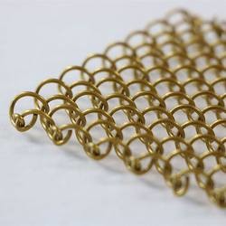 Decorative Aluminium Metal Mesh Curtain Chain Drapery Fabric Fireplace Wire Mesh Curtain