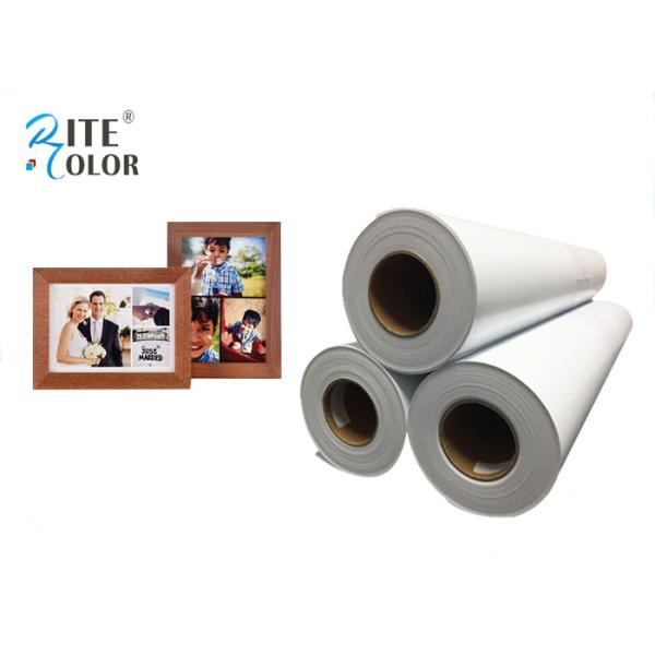 Smooth 190gsm Resin Coated Photo Paper , Large Format Silky Photo Paper For Inkjet Printer