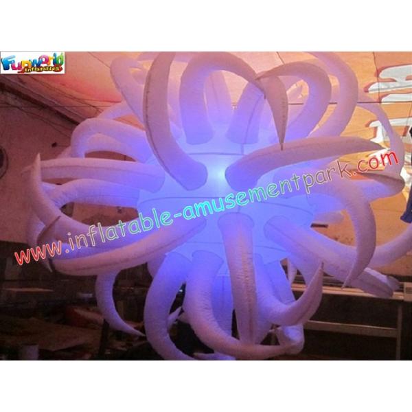 Indoor Star Colorful Inflatable Lighting Decoration with LED changing light for Party