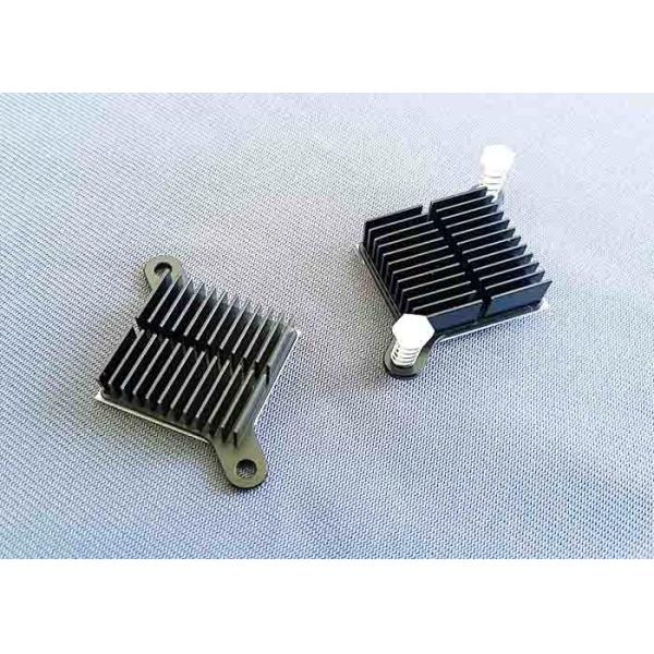 CNC Machining Metal Parts Black Anodized Cnc Machined Components Aluminum Cooling Fin Radiator Heat Sink