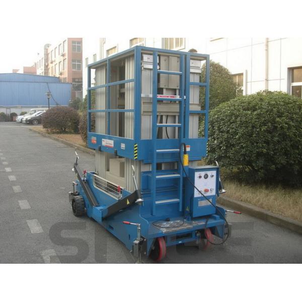 Motor Driven Aluminum Work Platform 16m Multi Mast For One Man 160 kg Load Capacity