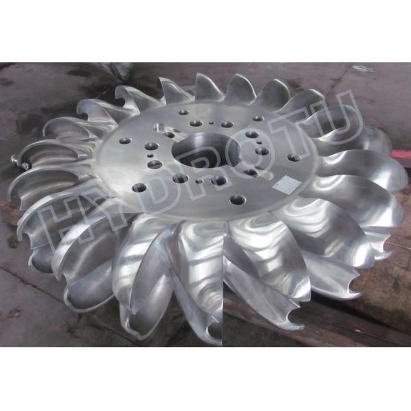 500m High Head Pelton Turbine Runner With two Nozzles and forged CNC machining Runner