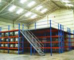 Structural Rack Supported Mezzanine With Racking Frames / Step Beams / Steel