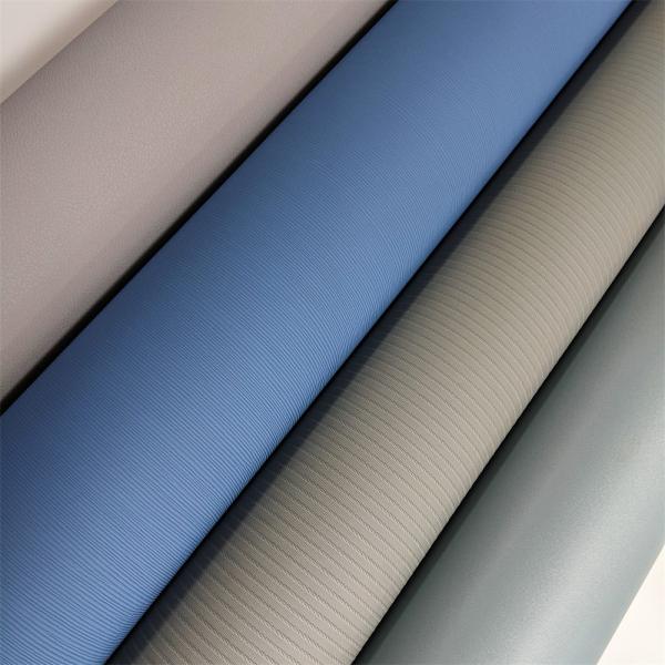 Flexible Plain Color Embossed PVC Decorative Film For Furniture / Kitchen Cabinet