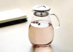 1900ml Borosilicate Glass Water Jug With Lid Teapot Infuser Set For Home /
