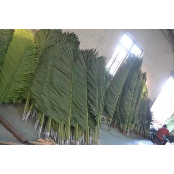 UVG 2 meters wholesale material uv artificial palm leaves for park decoration PTR041